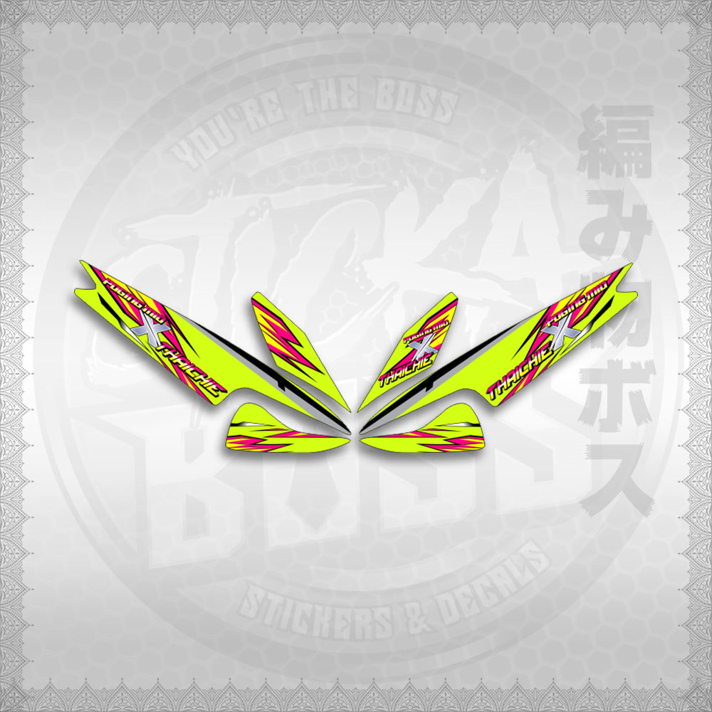 STICKER DECALS for MIO 1 (MIRPOXTH) By STICKABOSS (SOFIE LAMINATED WATERPROOF)