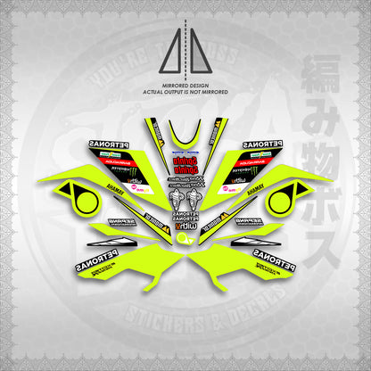 STICKER DECALS for SNIPER 155 MALAYSIAN (S155PEMOSRED) By STICKABOSS (SOFIE LAMINATED WATERPROOF)