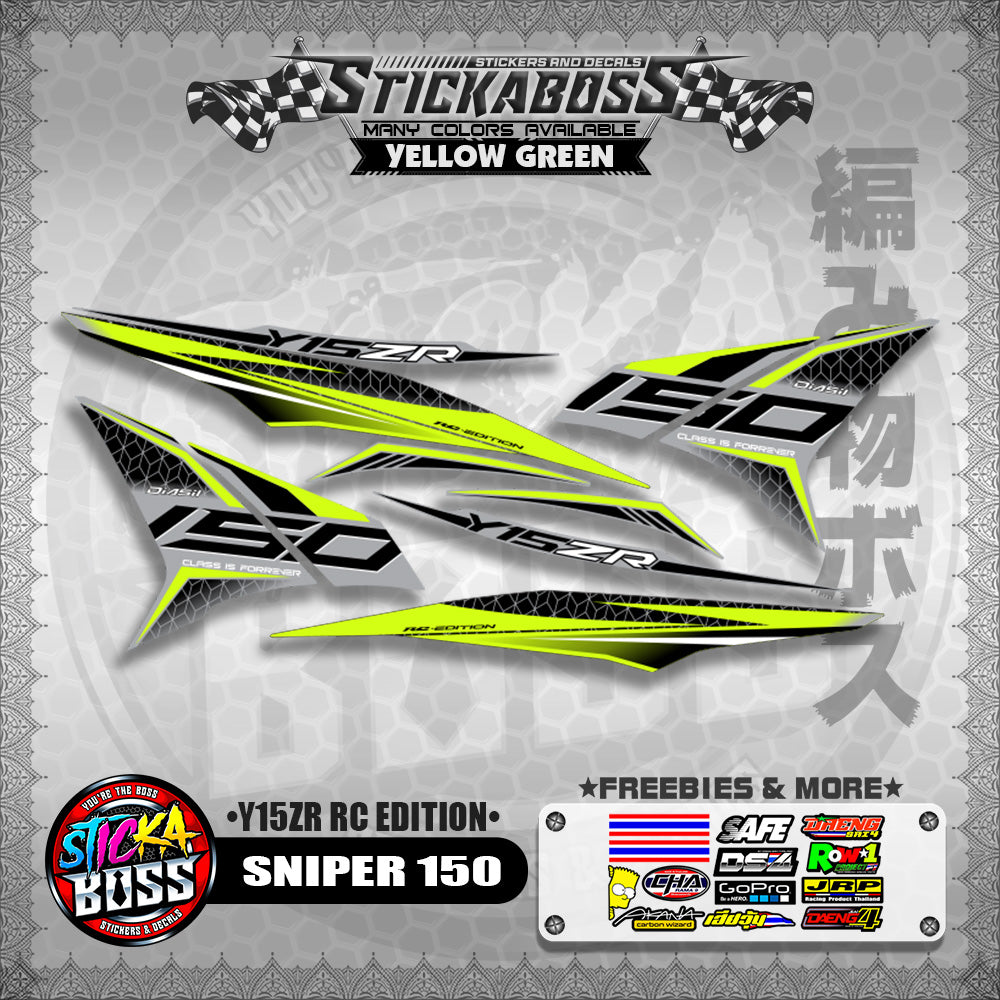 SNIPER 150 STICKER DECALS ( Y15ZR RC EDITION )【WITH FREEBIES】