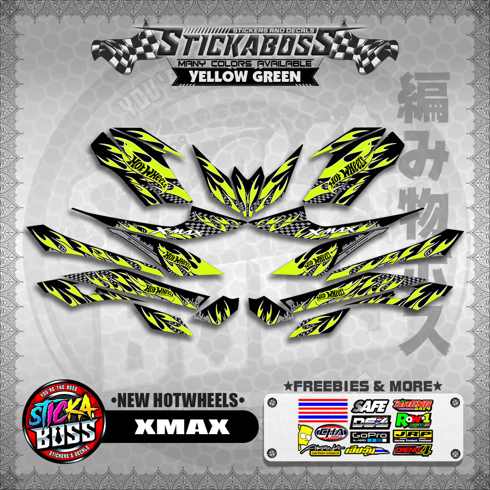 XMAX DECALS ( NEW HOTWHEELS )【WITH FREEBIES】