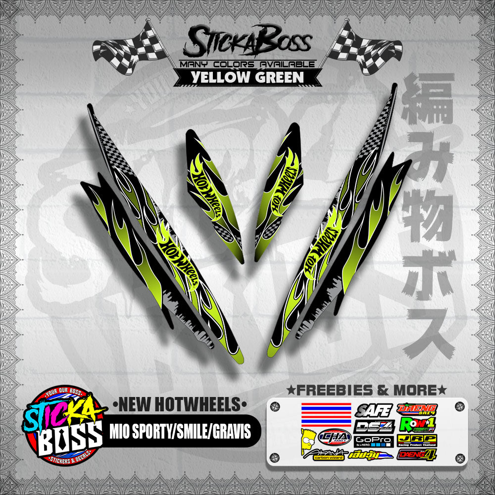 MIO SPORTY / SMILE / GRAVIS DECALS ( NEW HOTWHEELS )
