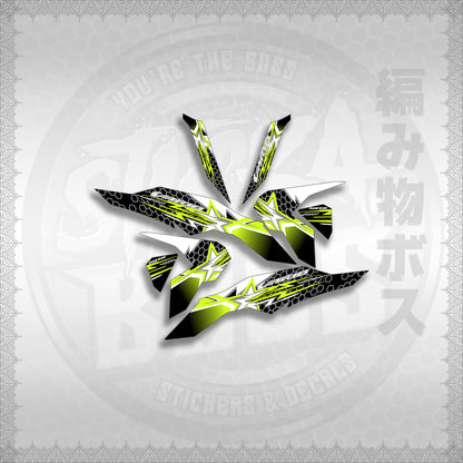 STICKER DECALS for CLICK V3 (CV320VAA3) By STICKABOSS (SOFIE LAMINATED WATERPROOF)