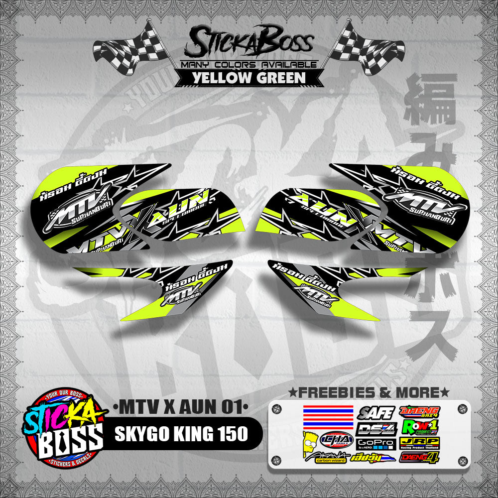 SKYGO KING 150 DECALS ( MTV X AUN 01 )【WITH FREEBIES】