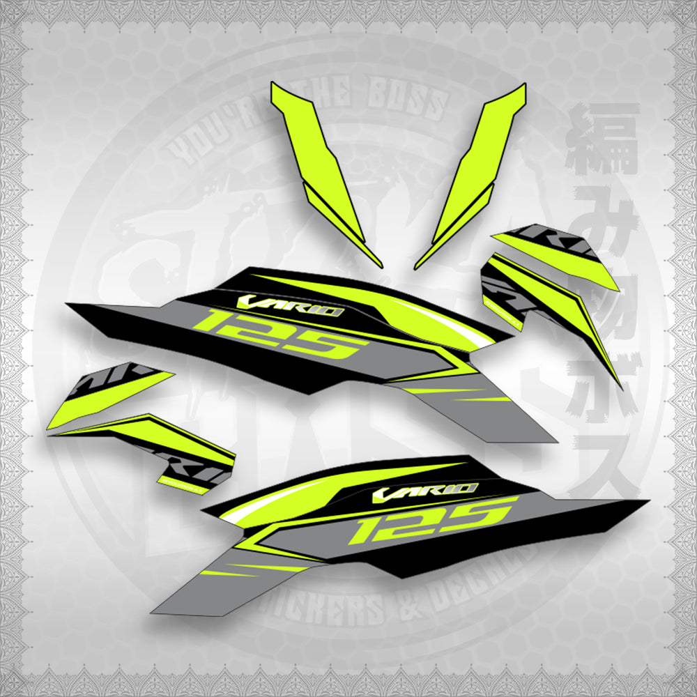 CLICK 125 V3 MALAY / INDO CONCEPT (CV3SLSTRA30) By STICKABOSS (SOFIE LAMINATED WATERPROOF)