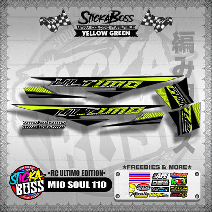 MIO SOUL 110 DECALS ( RC ULTIMO EDITION )【WITH FREEBIES】