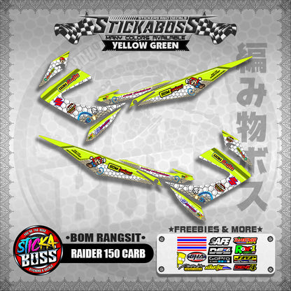 RAIDER 150 CARB INDO DECALS ( BOM RANGSIT )【WITH FREEBIES】