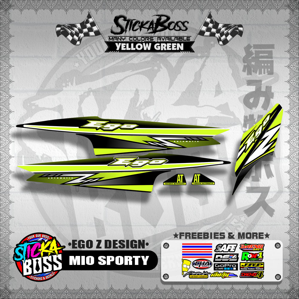MIO SPORTY DECALS ( EGO Z DESIGN )【WITH FREEBIES】