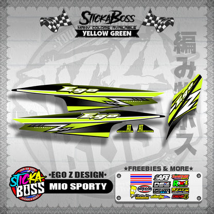 MIO SPORTY DECALS ( EGO Z DESIGN )【WITH FREEBIES】