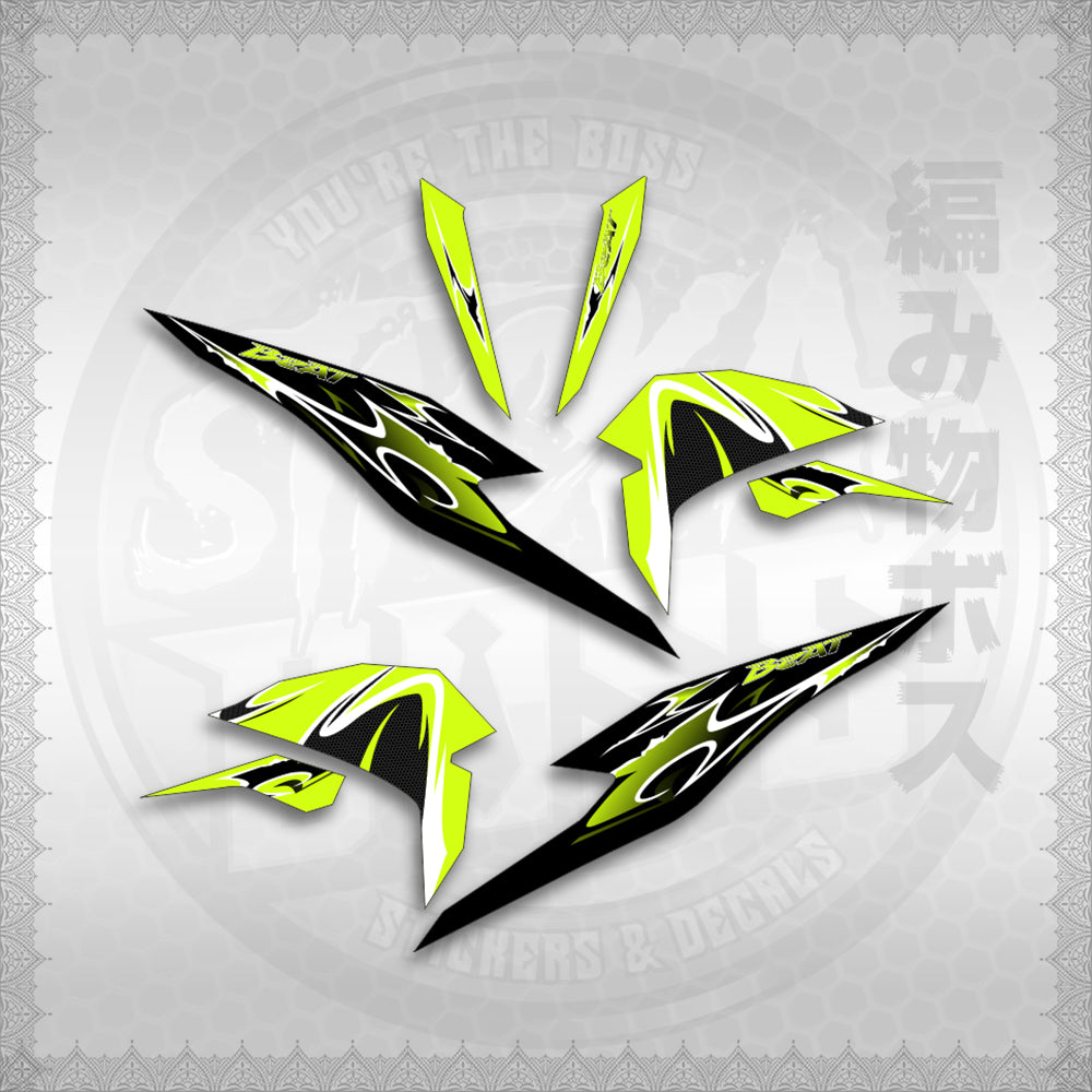 STICKER DECALS for BEAT FI V3 (BV325LENEMOHO) By STICKABOSS (SOFIE LAMINATED WATERPROOF)