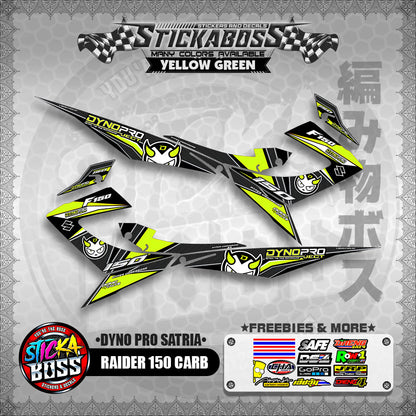 RAIDER 150 CARB STICKER DECALS ( DYNO PRO SATRIA )【WITH FREEBIES】