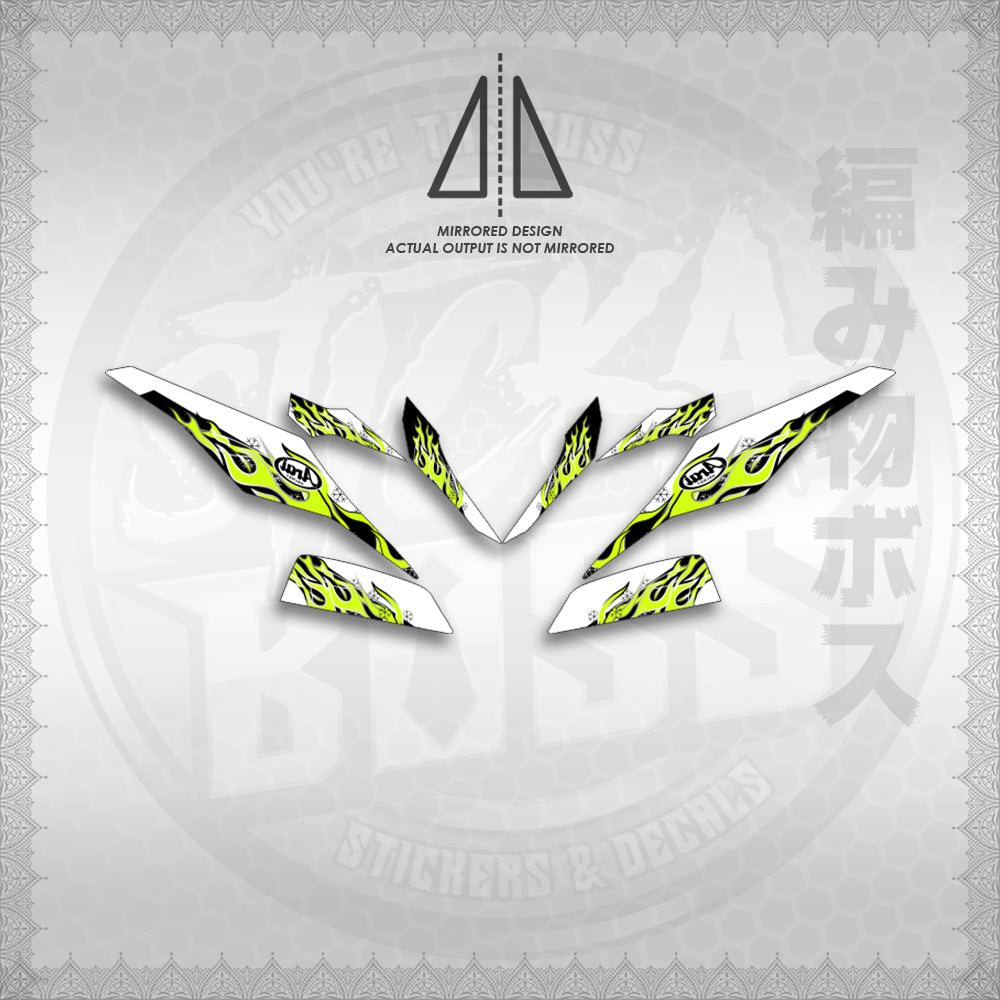 STICKER DECALS for MIO I 125 M3 FOR WHITE (USSTFISP) By STICKABOSS (SOFIE LAMINATED WATERPROOF)