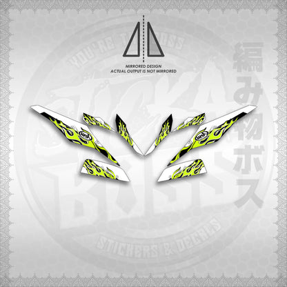 STICKER DECALS for MIO I 125 M3 FOR WHITE (USSTFISP) By STICKABOSS (SOFIE LAMINATED WATERPROOF)