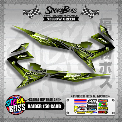 RAIDER 150 CARB DECALS ( SATRIA JRP THAILAND ) [ PREMIUM GLOSSY LAMINATED ]【WITH FREEBIES】