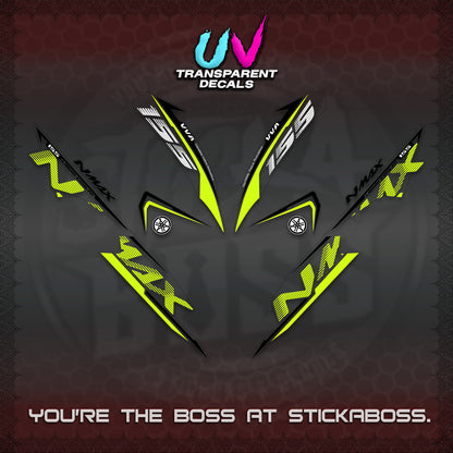NMAX V1 THAI UV TRANSPARENT DECALS (2020 DESIGN) STICKER DECALS By STICKABOSS