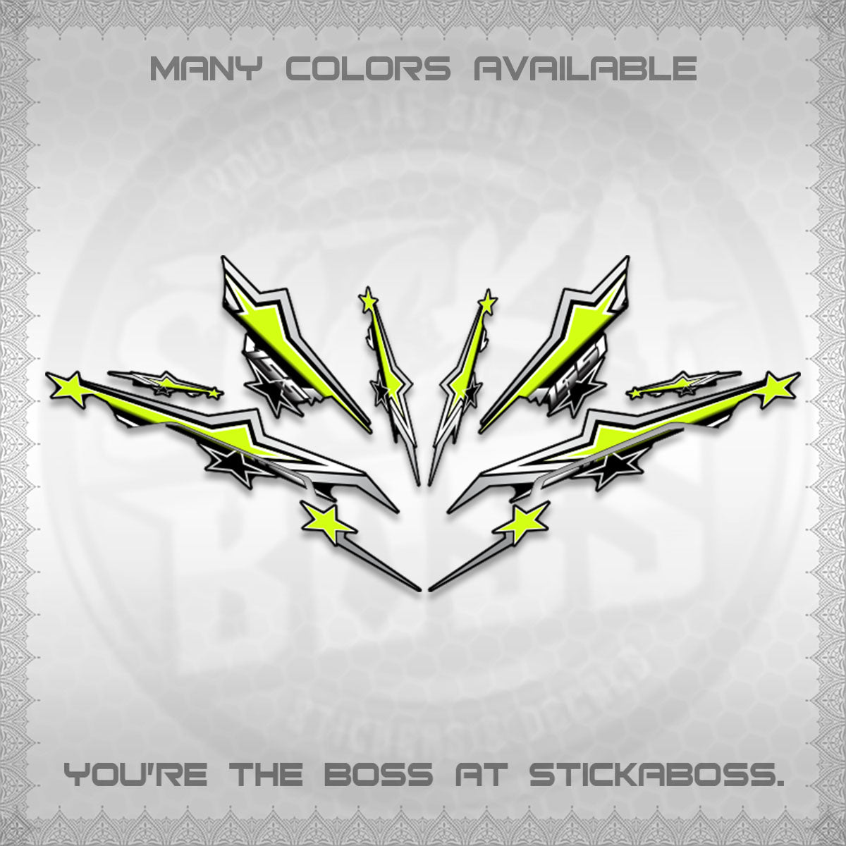 AEROX 155 V3 INDO DECALS (ALPHA TURBO 0004)STICKER DECALS By STICKABOSS