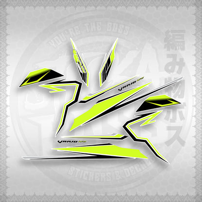 STICKER DECALS for CLICK 125 V3 (CV3VAVRDEFOWH) By STICKABOSS (SOFIE LAMINATED WATERPROOF)