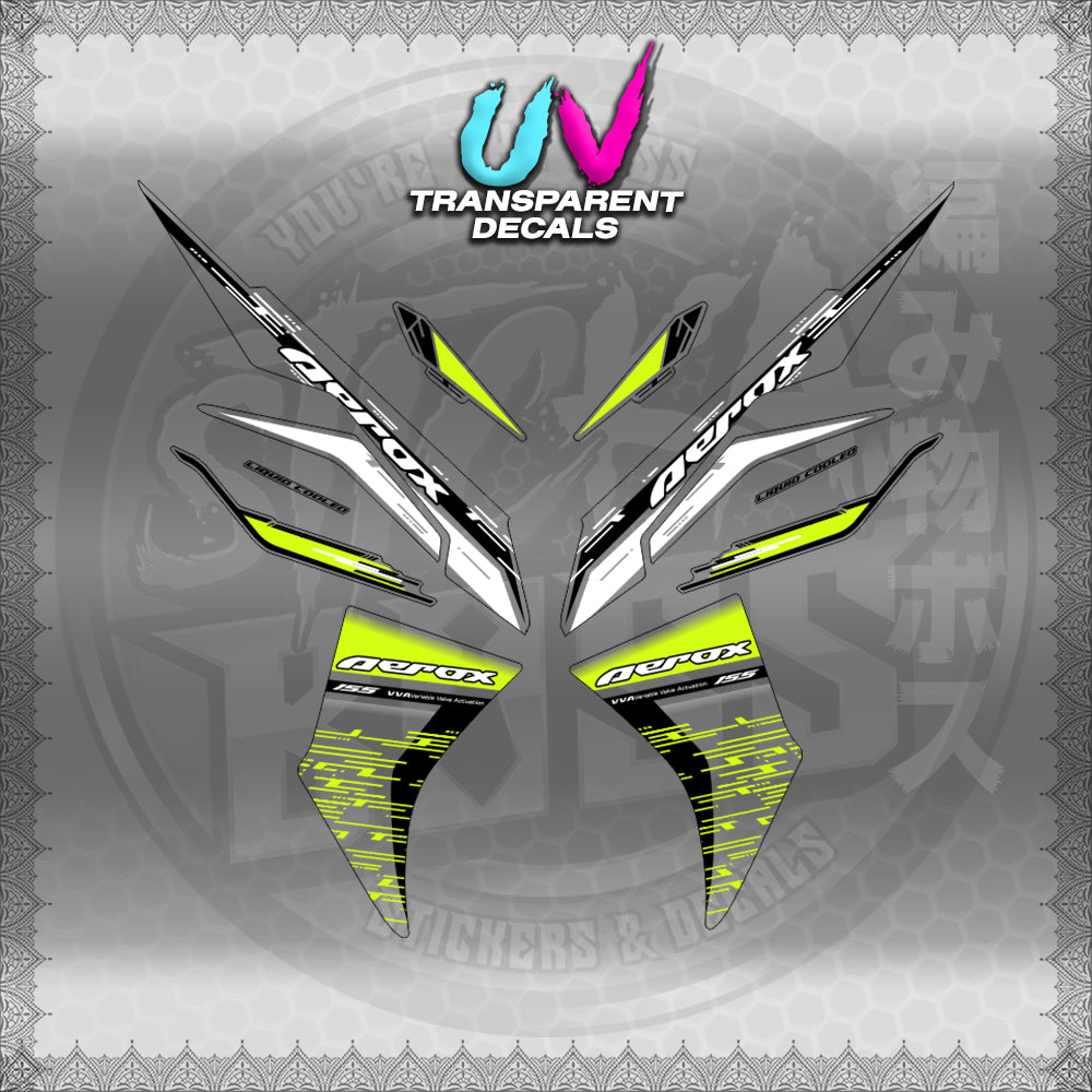 【PREMIUM UV PRINT】TRANSPARENT AEROX V3 ALPHA TURBO INDO (AV3NESTEDMA)【WITH FREEBIES】