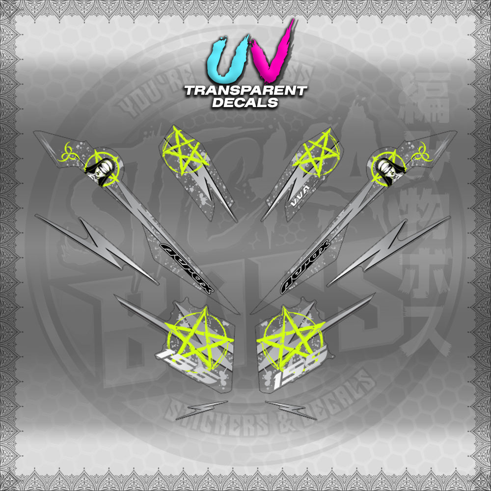 【PREMIUM UV PRINT】TRANSPARENT AEROX V3 ALPHA TURBO INDO (AV3STLASA)【WITH FREEBIES】