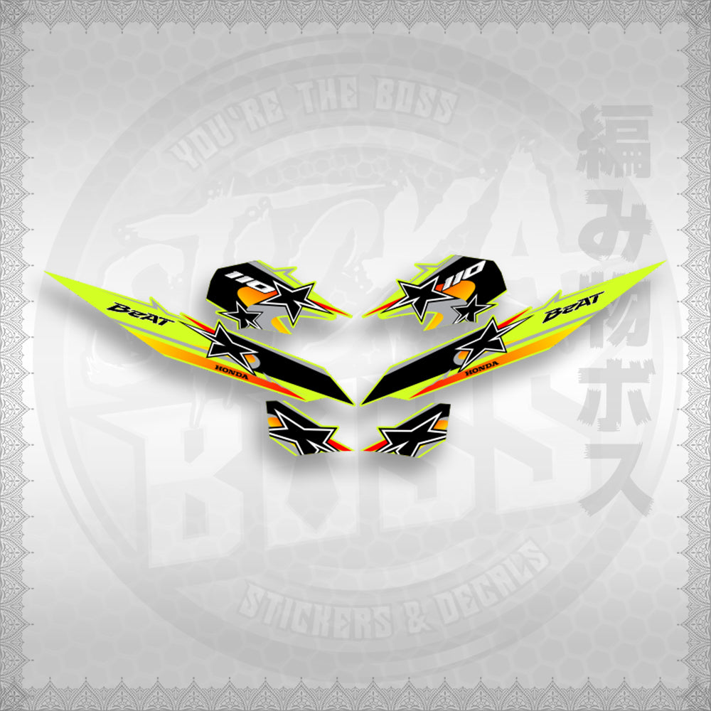 BEAT Fi V2 INDO CONCEPT ( TERBARU MOTIF ) STICKER DECALS By STICKABOSS