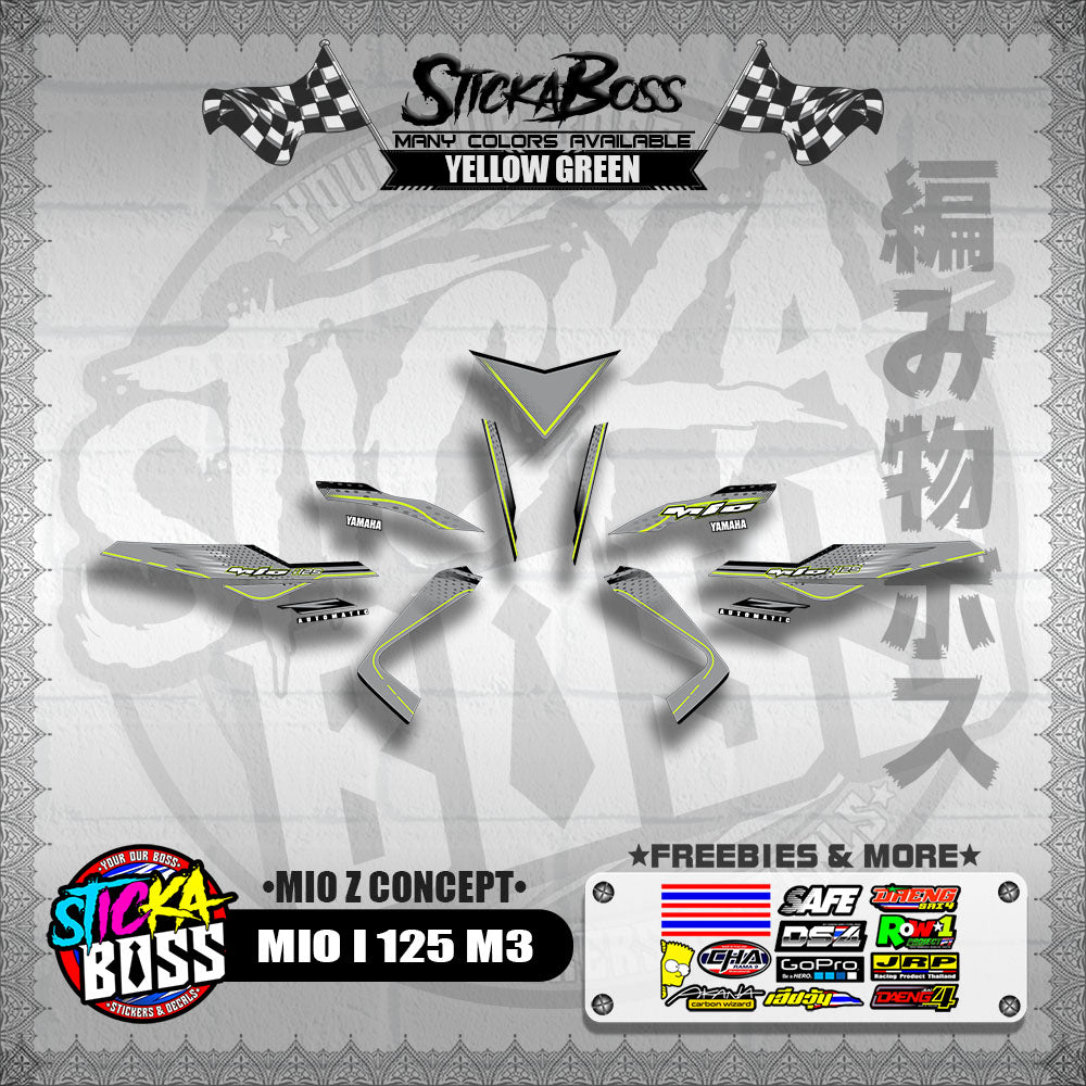 MIO I 125 M3 DECALS ( MIO Z CONCEPT )【WITH FREEBIES】