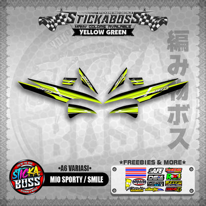 MIO SPORTY / SMILE INDO STICKER DECALS ( A6 VARIASI )【WITH FREEBIES】