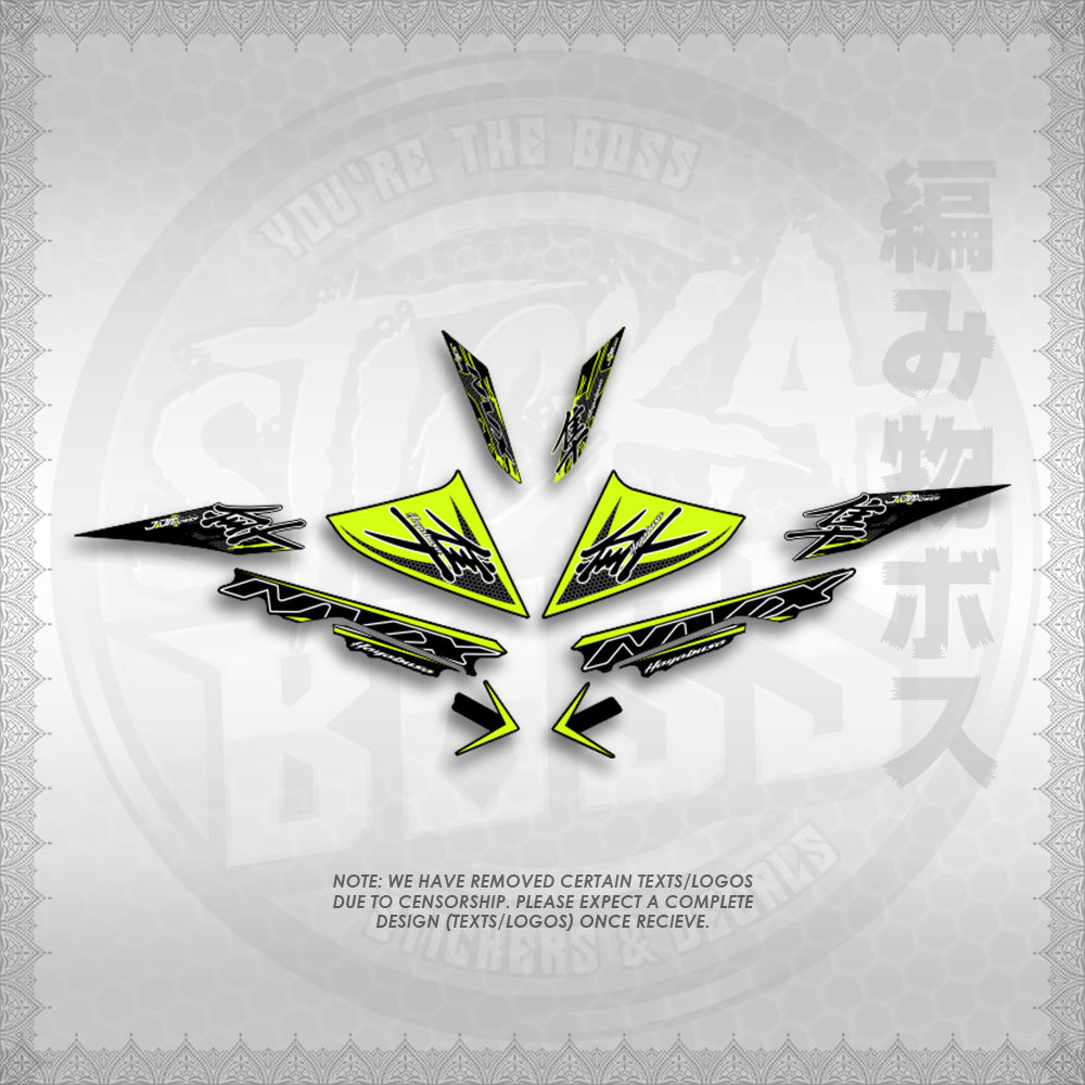 STICKER DECALS for AEROX V3 ALPHA TURBO (AV3HAHO) By STICKABOSS (SOFIE LAMINATED WATERPROOF)