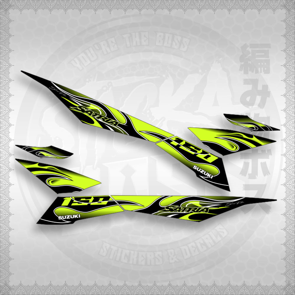 RAIDER 150 FI MALAY CONCEPT ( SATRIA 0001 FIRE V3 ) STICKER DECALS By STICKABOSS