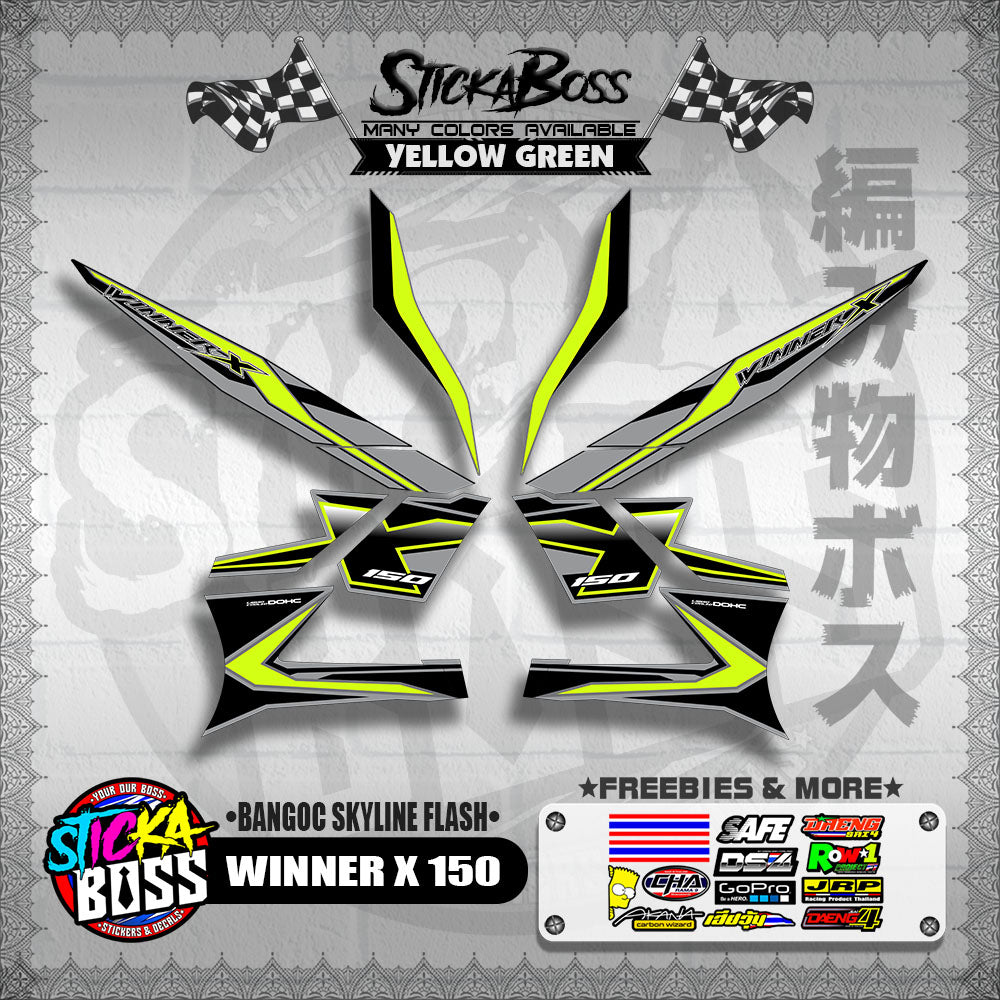 WINNER X 150 DECALS ( BANGOC SKYLINE FLASH )【WITH FREEBIES】