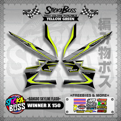 WINNER X 150 DECALS ( BANGOC SKYLINE FLASH )【WITH FREEBIES】