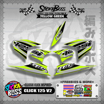 CLICK 125 V2 DECALS ( CLASSIC CLICK INSPIRED )【WITH FREEBIES】