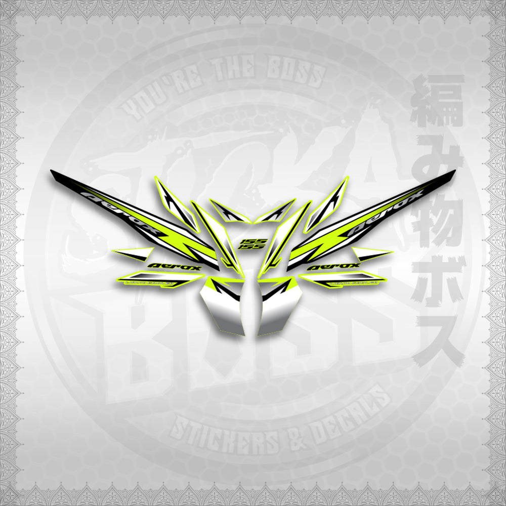 STICKER DECALS for AEROX 155 V2 MALAYSIAN (AV220SHCO) By STICKABOSS (SOFIE LAMINATED WATERPROOF)
