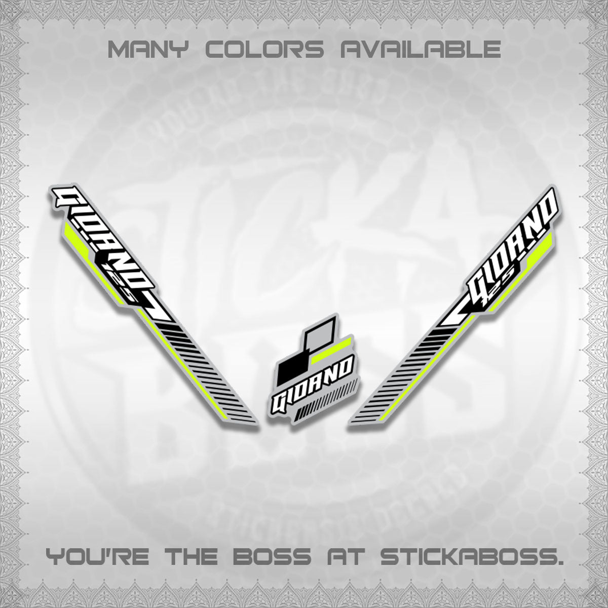 GIORNO DECALS (2026 RACING CAR  PATTERN)STICKER DECALS BY STICKABOSS