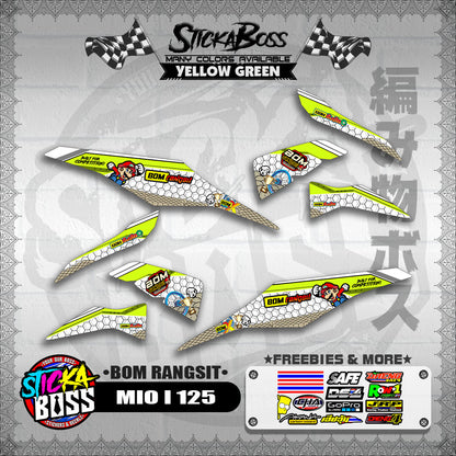 MIO I 125 INDO DECALS ( BOM RANGSIT )【WITH FREEBIES】