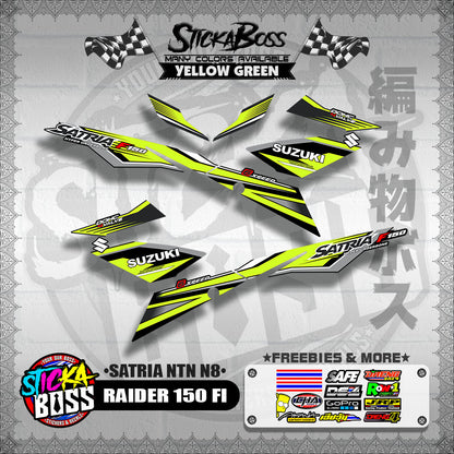RAIDER 150 FI DECALS ( SATRIA NTN N8 )【WITH FREEBIES】