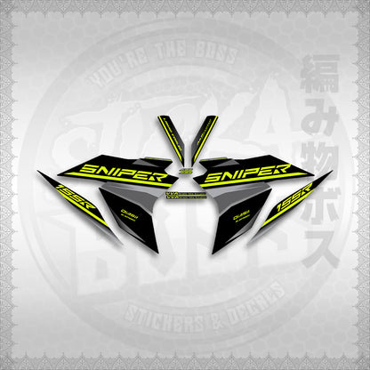 STICKER DECALS for SNIPER 155 (20PHSTDE) By STICKABOSS (SOFIE LAMINATED WATERPROOF)