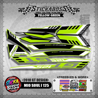 MIO SOUL i 125 DECALS ( 2018 GT DESIGN ) 【WITH FREEBIES】