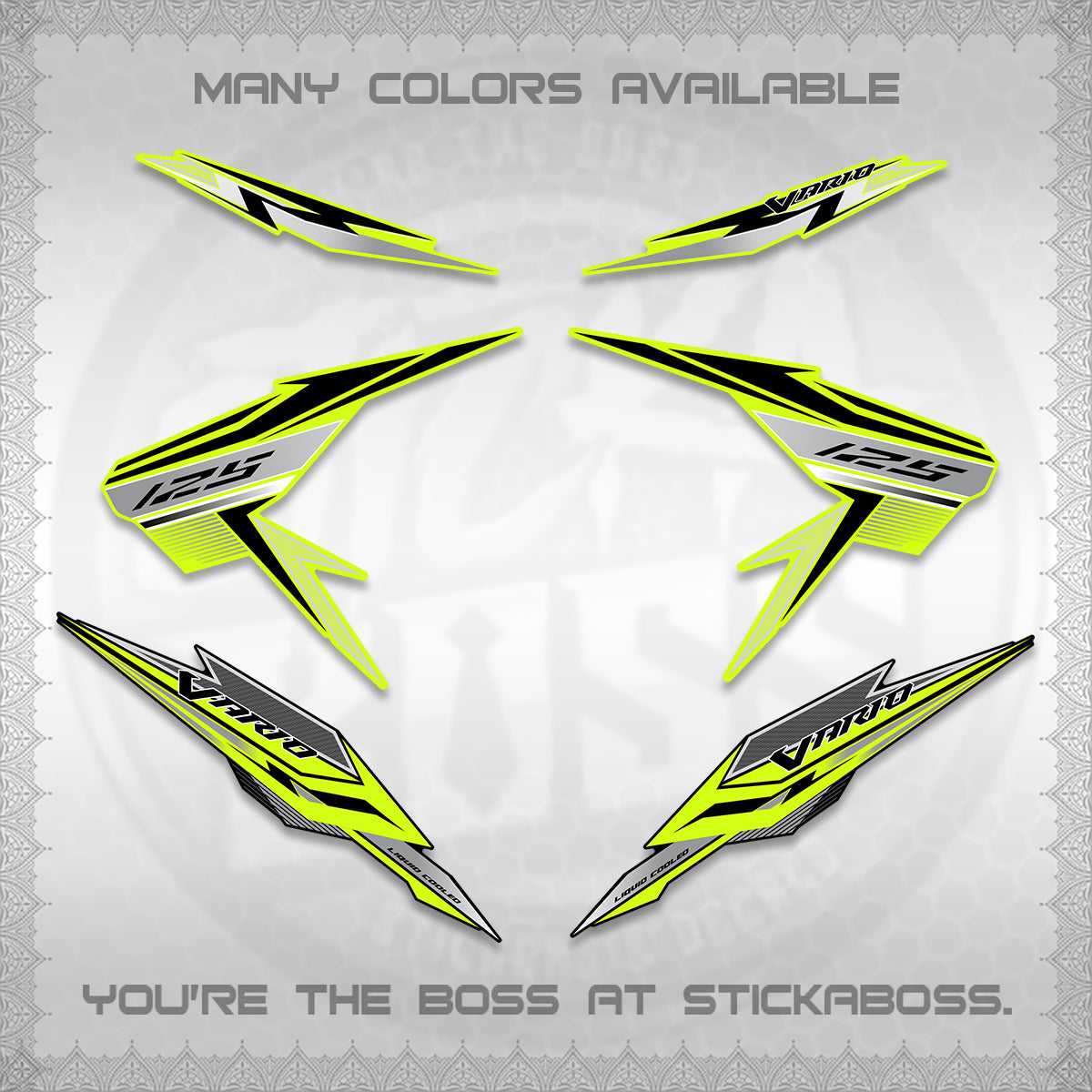 CLICK V2 VARIO DECALS (ATLAS APPOLO) STICKER DECALS By STICKABOSS