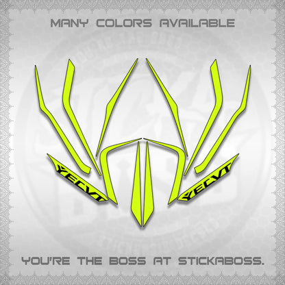 AEROX V3 STRIPING DECALS (TURBO YECVT)STICKER DECALS By STICKABOSS