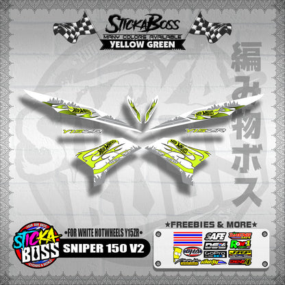 SNIPER 150 V2 DECALS ( FOR WHITE HOTWHEELS Y15ZR )【WITH FREEBIES】
