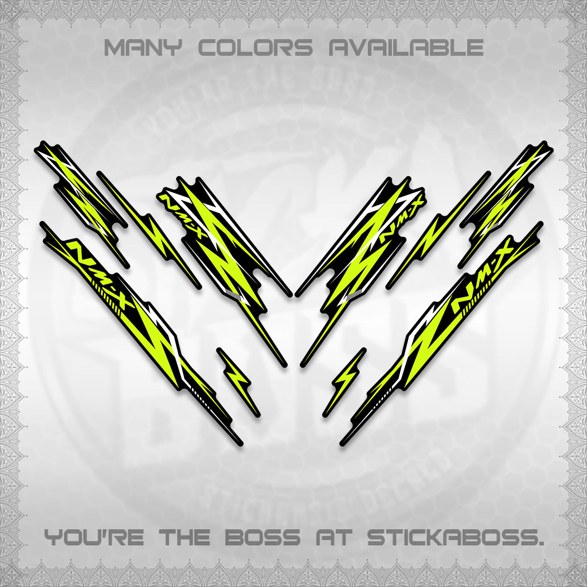 NMAX V2 DECALS (2024 NM A8 STYLE) STICKER DECALS By STICKABOSS
