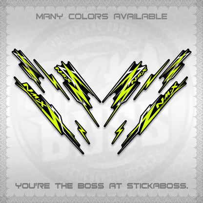 NMAX V2 DECALS (2024 NM A8 STYLE) STICKER DECALS By STICKABOSS
