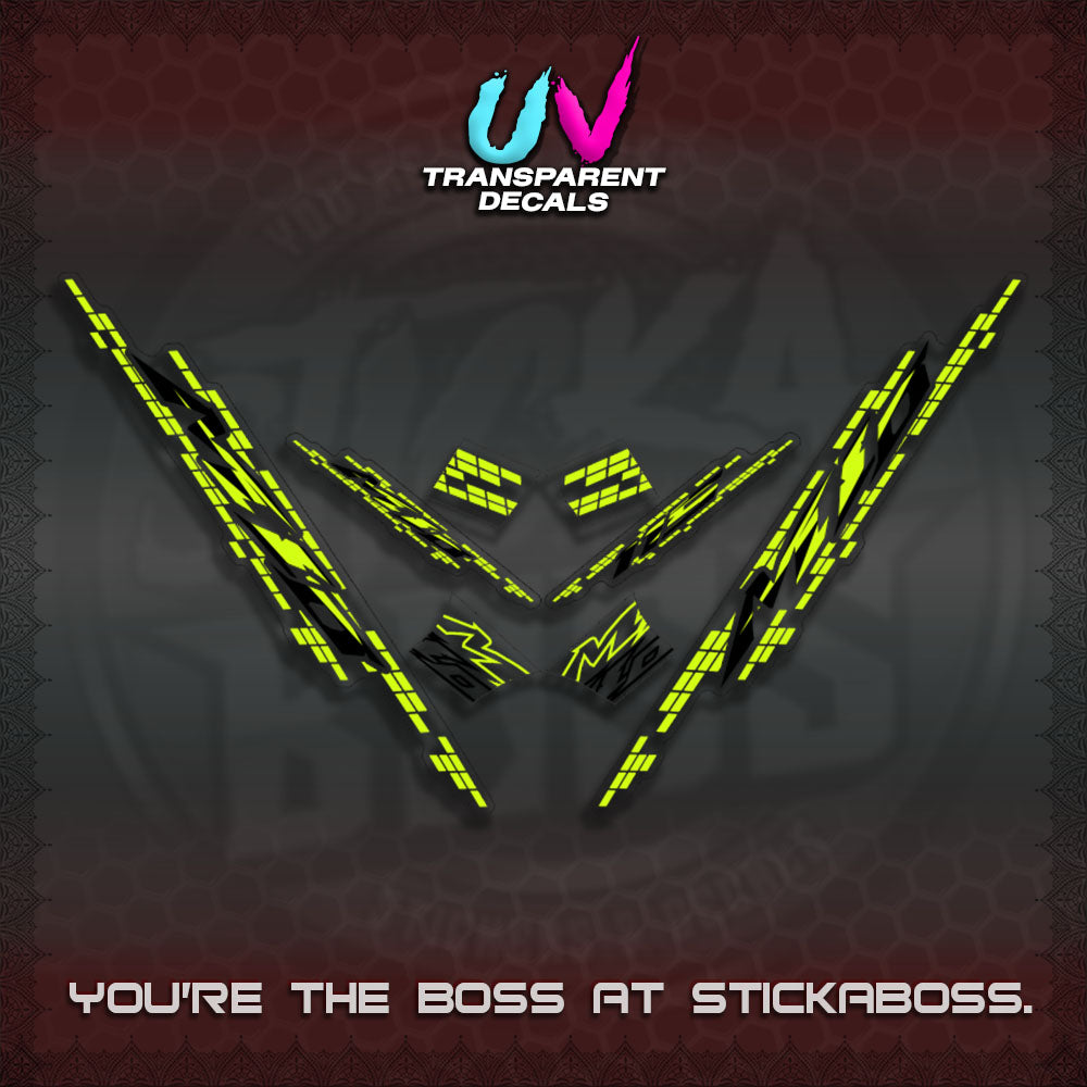 MIO SPORTY/SMILE UV TRANSPARENT DECALS (STRIPING 2024 DESIGN)STICKER DECALS By STICKABOSS