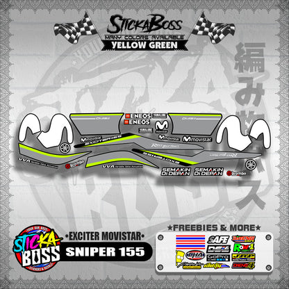 SNIPER 155 DECALS ( EXCITER MOVISTAR )【WITH FREEBIES】