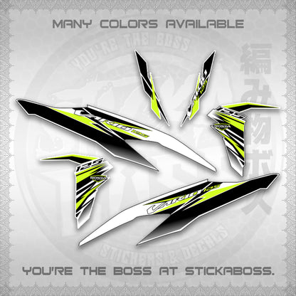 CLICK 125 V2 MALAY INDO CONCEPT ( FOR WHITE VARIO STRIPING SLASH ) STICKER DECALS By STICKABOSS