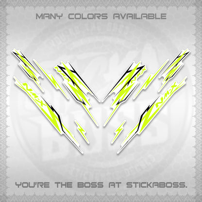 NMAX V2 FOR WHITE DECALS (2024 NM A8 STYLE) STICKER DECALS By STICKABOSS