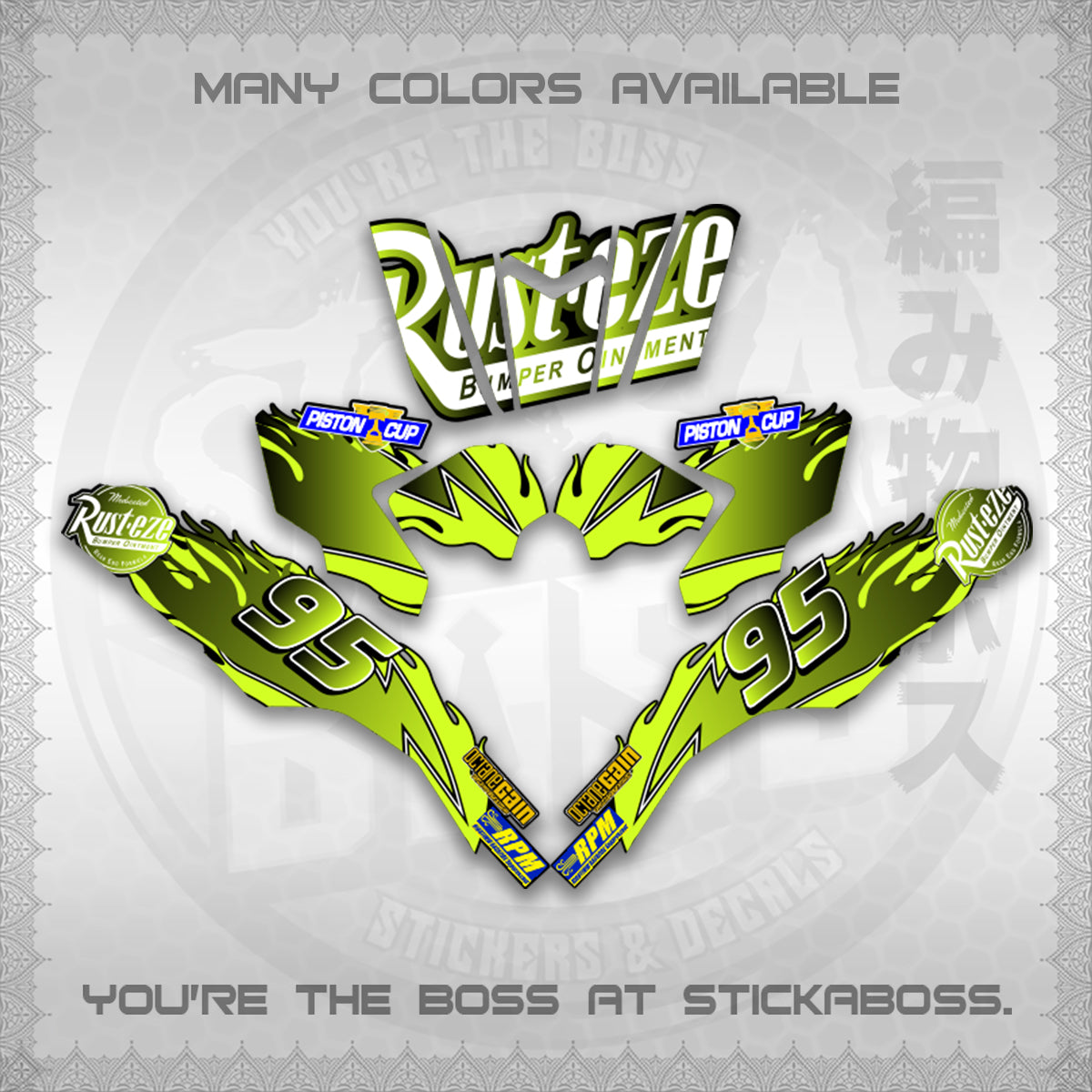 CLICK 125 V3 ( LIGHTING MCQUEEN DESIGN ) STICKER DECALS By STICKABOSS