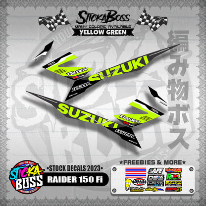 RAIDER 150 Fi ( STOCK DECALS 2023 )【WITH FREEBIES】