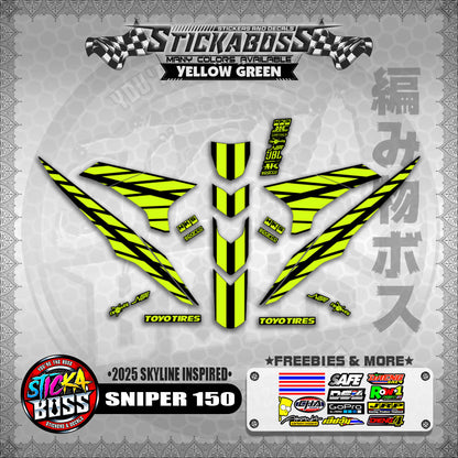 SNIPER 150 STICKER DECALS ( 2025 SKYLINE INSPIRED )【WITH FREEBIES】
