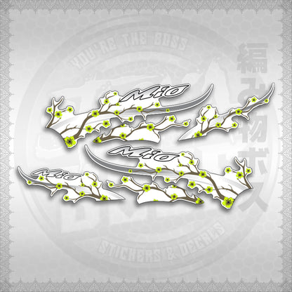 STICKER DECALS for MIO SPORTY FOR WHITE (MSPSAXFL) By STICKABOSS (SOFIE LAMINATED WATERPROOF)