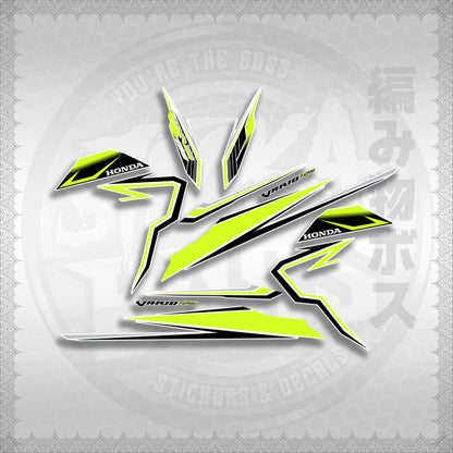 CLICK 125 V3 VARIO VR182114 DESIGN FOR WHITE STICKER DECALS By STICKABOSS (SOFIE LAMINATED WATERPROOF)